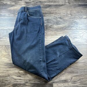 Brax Jeans 38x32 Dark Blue Denim Pants Carlos Wide Hem‎ Baggy Street Skate